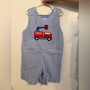 Monday's Child Light Blue Fire Truck Jon Jon